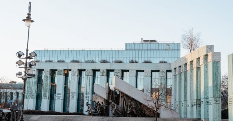 Cultural Districts - A Historical Monument In Front Of A Building