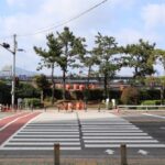 Walkability - Pedestrian Crossing in Partially Sun Shadow