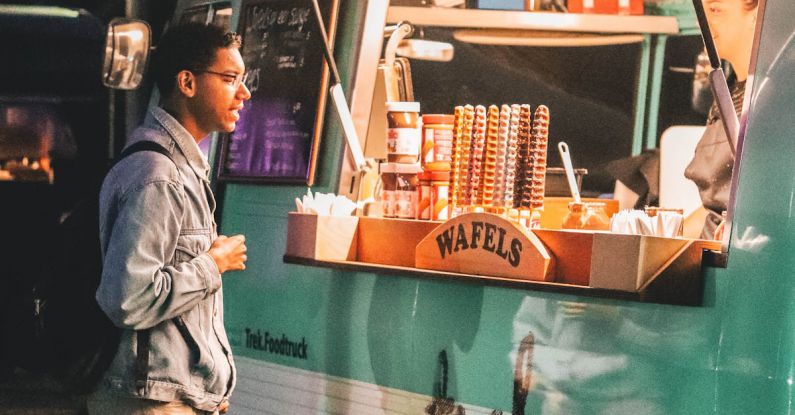 Food Trucks - Man Standing Near Food Truck